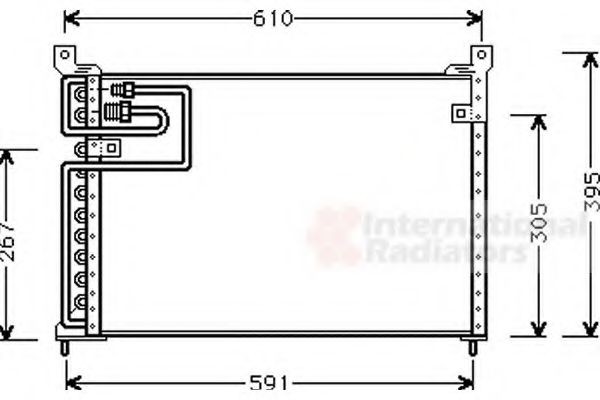 VAN WEZEL Air conditioning condenser Article number: 02005113 cheaply