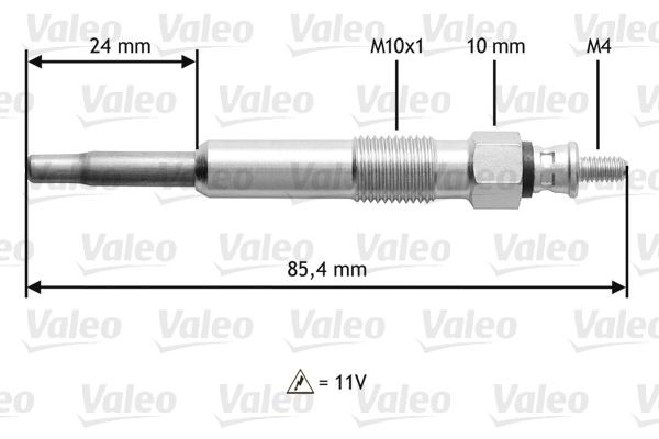 VALEO Glow plug Article number: 345105 cheaply