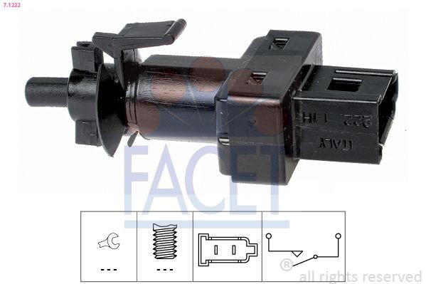 FACET 7.1222 Switch, clutch control (cruise control) Q30 1.5 D 109 PS Diesel