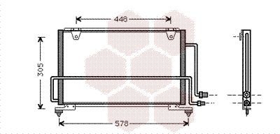 VAN WEZEL Air conditioning condenser Article number: 27005108 cheaply