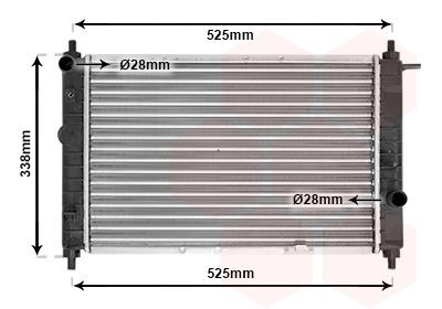 VAN WEZEL Engine radiator Article number: 81002007 cheaply