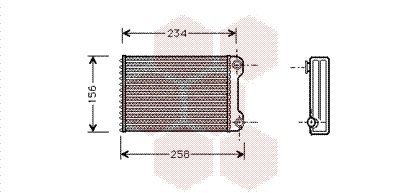 VAN WEZEL Heater matrix Article number: 17006242 cheaply