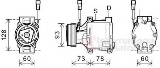 VAN WEZEL Air conditioning compressor Article number: 5100K080 cheaply