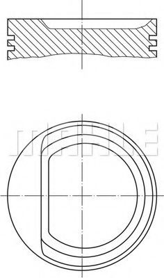 MAHLE ORIGINAL Piston Article number: 0309401 cheaply