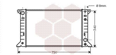 VAN WEZEL Engine radiator Article number: 18002141 cheaply