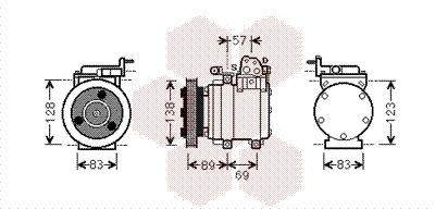 VAN WEZEL Air conditioning compressor Article number: 8200K260 cheaply