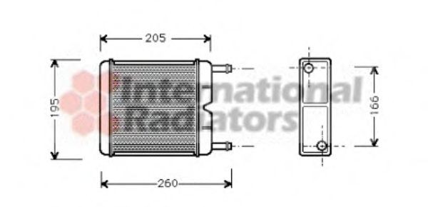 VAN WEZEL Heater matrix Article number: 18006130 cheaply
