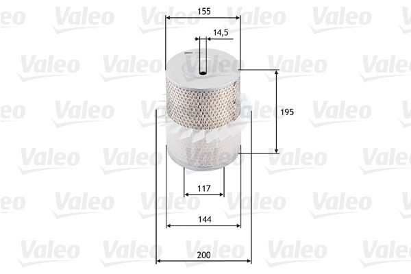 VALEO Luftfilter Varenummer: 585638 billige