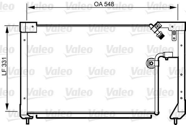 VALEO Air conditioning condenser Article number: 814278 cheaply
