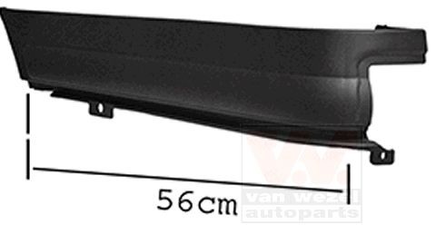 VAN WEZEL 1898535 Rear bumper TRANSIT 2.4 DI 90 PS Diesel 2006