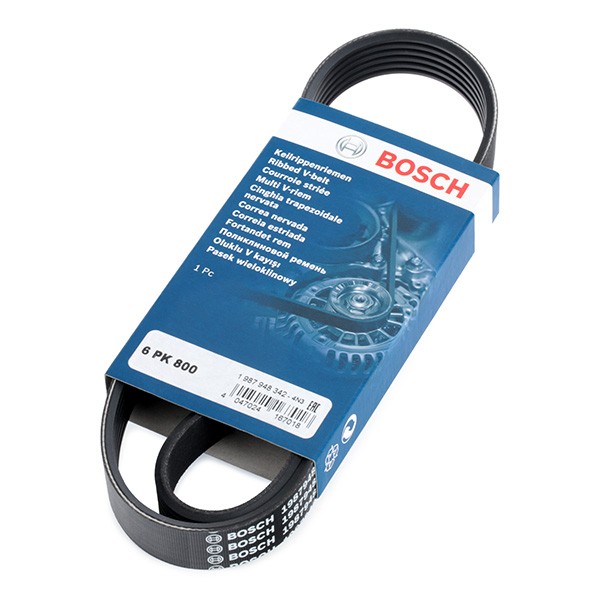 BOSCH Serpentine belt Article number: 1 987 948 342 cheaply