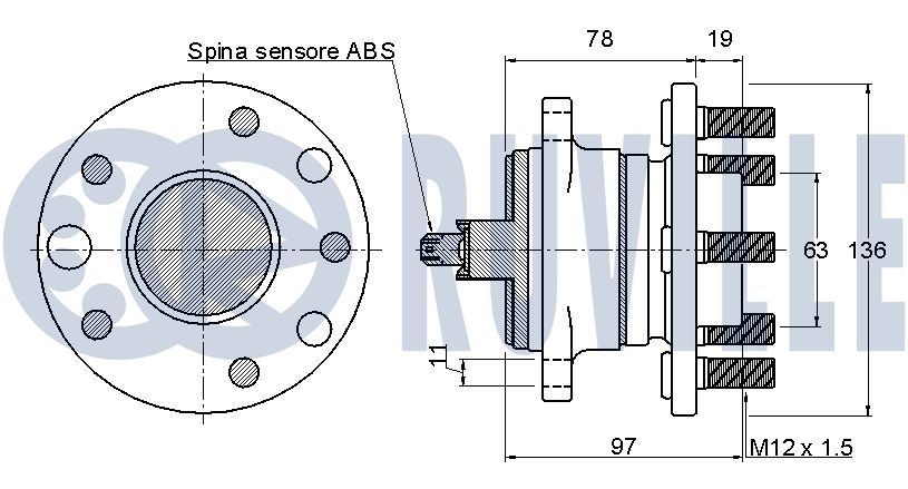RUVILLE Repair kit, suspension strut Article number: 825407S cheaply