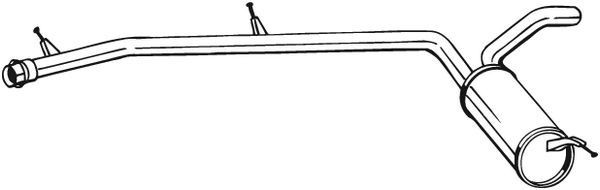 BOSAL Middle silencer Article number: 282-859 cheaply