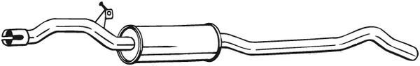 BOSAL Middle silencer Article number: 284-461 cheaply