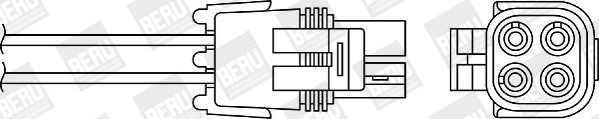 BERU Lambdasonde Varenummer: OZH101 billige