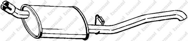 BOSAL Rear silencer Article number: 185-963 cheaply