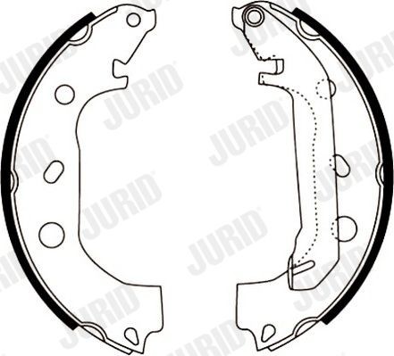 JURID Brake Shoe Set Article number: 362416J cheaply