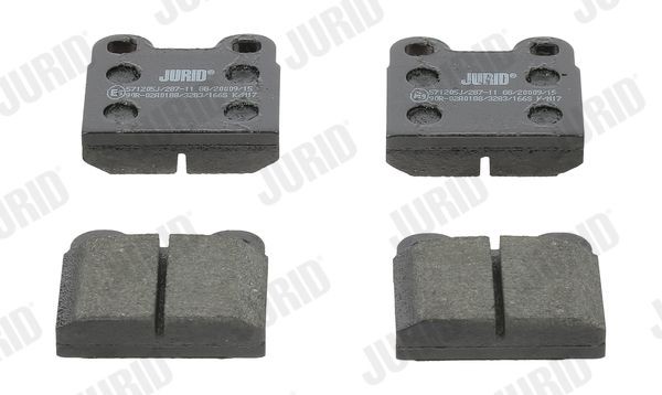 JURID Brake pad set Article number: 571205J cheaply