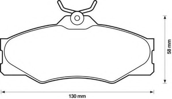 JURID Brake pad set Article number: 571380J-AS cheaply
