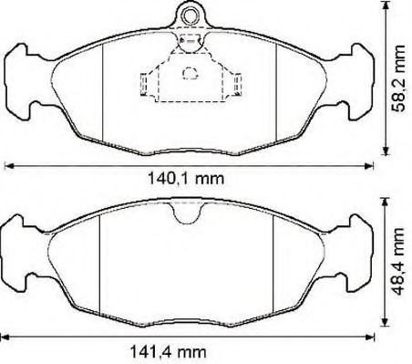 JURID Brake pad set Article number: 571924J-AS cheaply