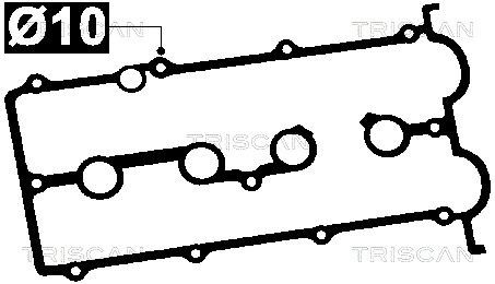 TRISCAN Rocker cover gasket Article number: 515-4051 cheaply