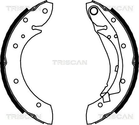 TRISCAN Brake Shoe Set Article number: 8100 28598 cheaply