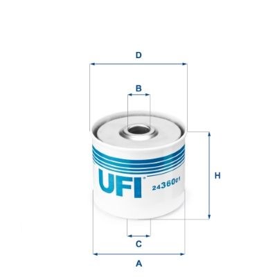 UFI Kütusefilter Artikli number: 24.360.01 soodsalt