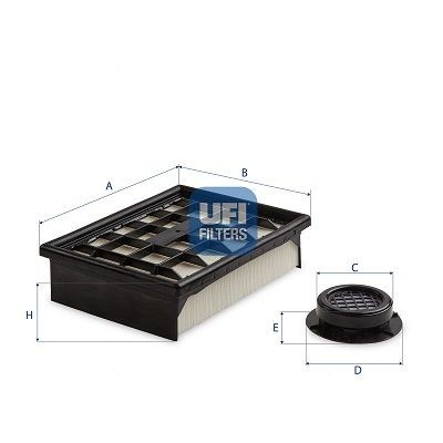 UFI Air filter Article number: 27.825.00 cheaply