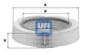 UFI Air filter Article number: 30.809.00 cheaply