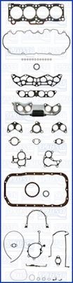 AJUSA Full Gasket Set, engine Article number: 50128400 cheaply