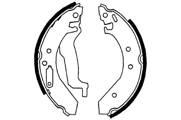 MAPCO Brake Shoe Set Article number: 8511 cheaply