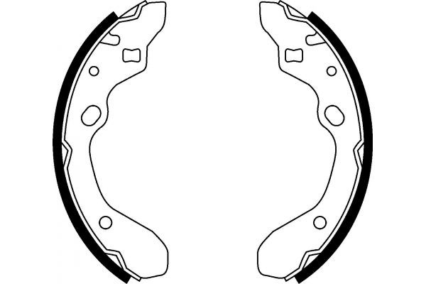 MAPCO Brake Shoe Set Article number: 8512 cheaply