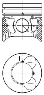 KOLBENSCHMIDT Piston Article number: 99700610 cheaply