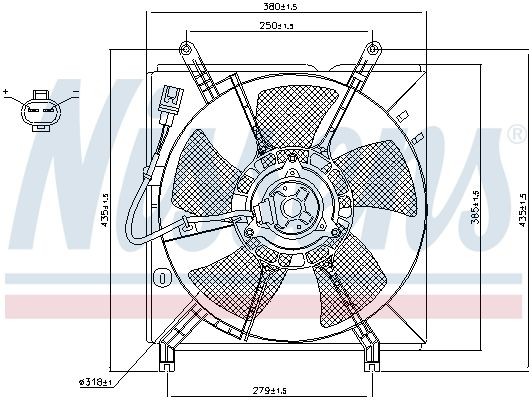 NISSENS Air conditioning condenser Article number: 940168 cheaply