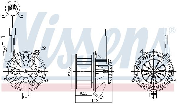 NISSENS Air conditioning condenser Article number: 94012 cheaply