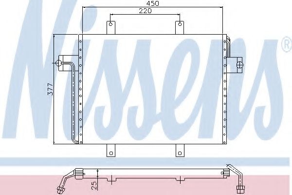 NISSENS Air conditioning condenser Article number: 94237 cheaply