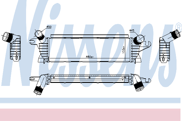 NISSENS Intercooler Varenummer: 96865 billige