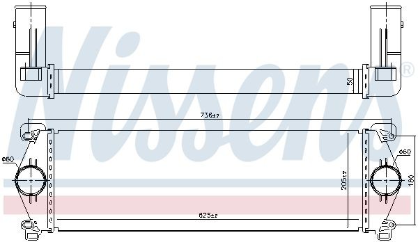 NISSENS Intercooler Article number: 97071 cheaply