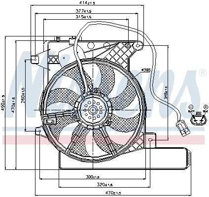 NISSENS Fan, radiator Article number: 85203 cheaply