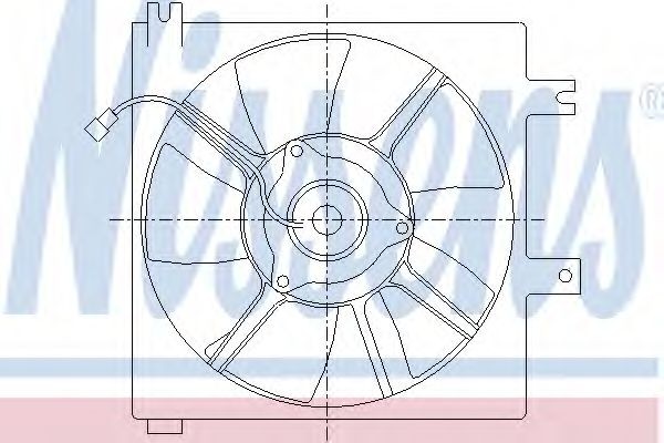 NISSENS Fan, A / C condenser Article number: 85339 cheaply