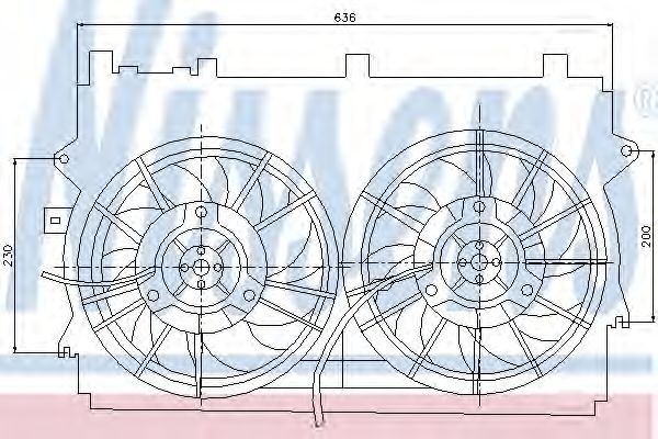NISSENS Radiaatori ventilaator Artikli number: 85235 soodsalt