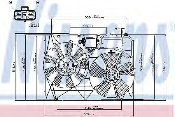 NISSENS Fan, radiator Article number: 85413 cheaply