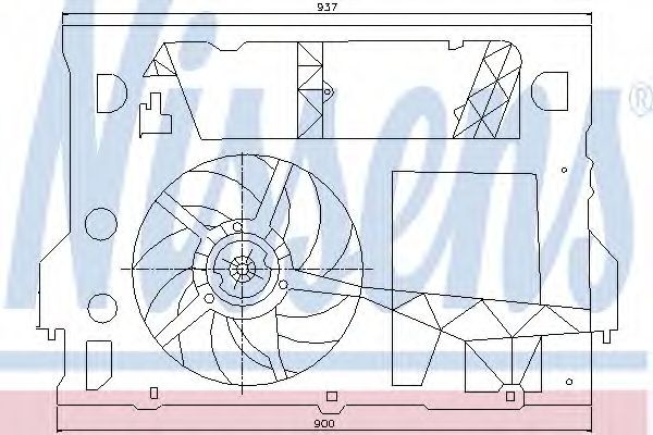 NISSENS Fan, radiator Article number: 85244 cheaply