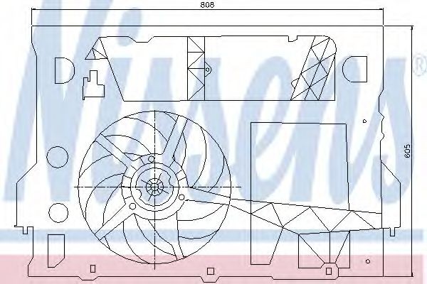 NISSENS Fan, radiator Article number: 85245 cheaply
