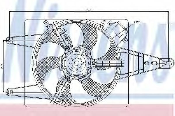NISSENS Fan, radiator Article number: 85507 cheaply