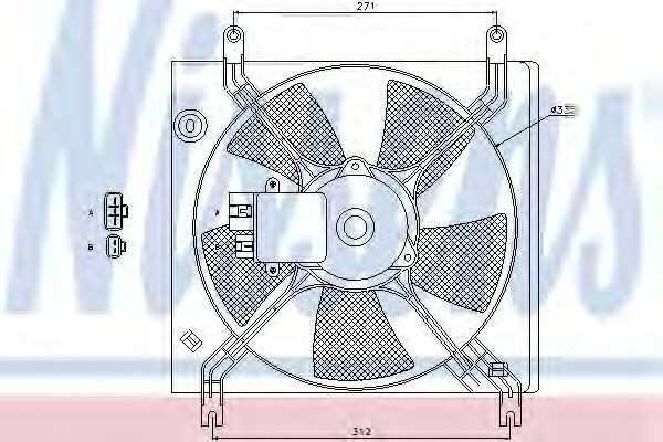 NISSENS Fan, radiator Article number: 85390 cheaply
