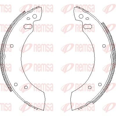 REMSA Brake Shoe Set Article number: 4254.00 cheaply