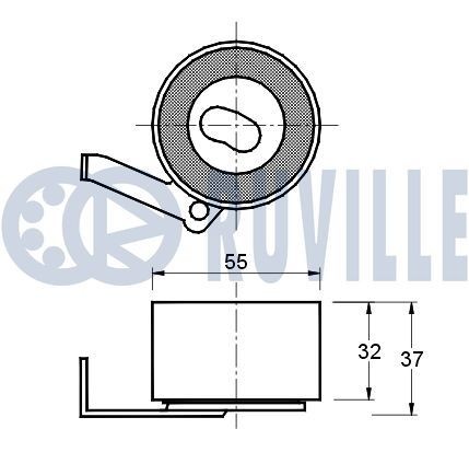 RUVILLE 3454007 Chain Tensioner, oil pump drive PASSAT 1.9 TDI 4motion 115 PS Diesel 2001