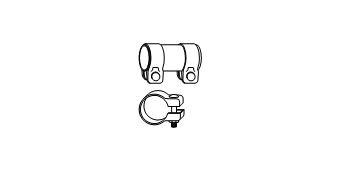 HJS Mounting Kit, silencer Article number: 82 11 9822 cheaply