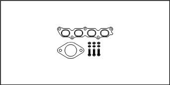 HJS Mounting Kit, exhaust pipe Article number: 82 15 9008 cheaply